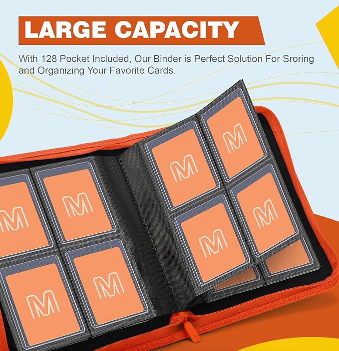 Toploader Binder, 4-Pocket Side Load Trading Card Album, Holds 128 Cards - Image 2