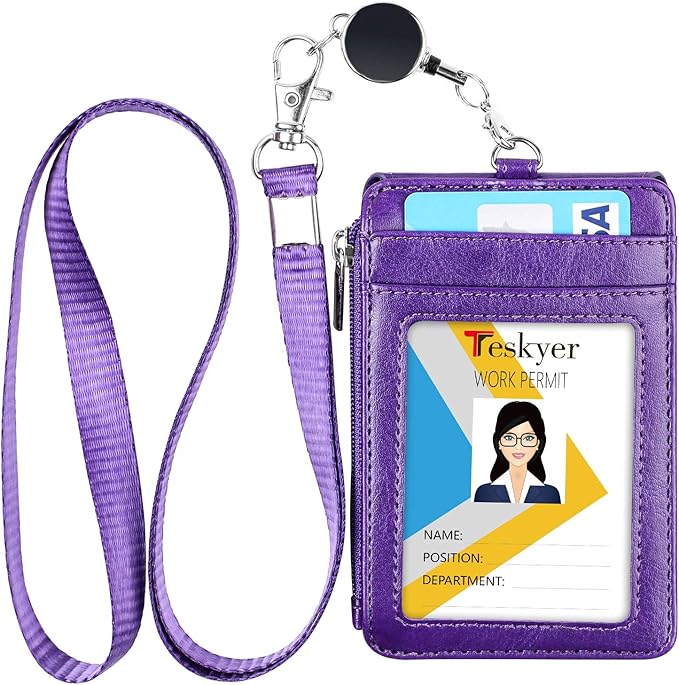 Teskyer Leather Badge Holder by TESKYER