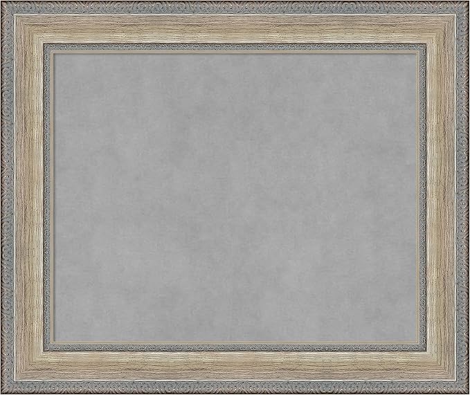 Amanti Art Silver Framed Magnetic Board 21x25 Small Vision Board by AmantiArt