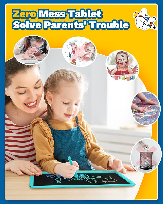 TEKFUN 15" LCD Writing Tablet for Kids, Large Drawing Pad for Boys & Girls - Image 7