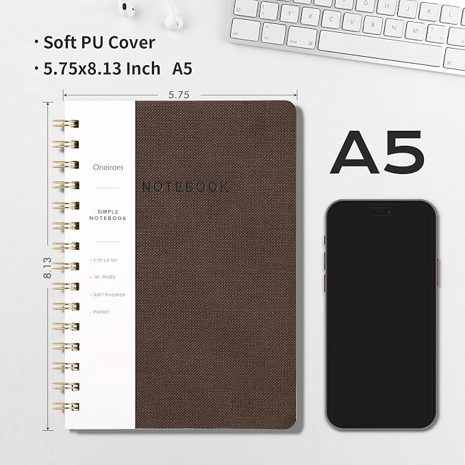 Spiral Notebook-5.75" x 8.125" College Ruled Journal - Image 2