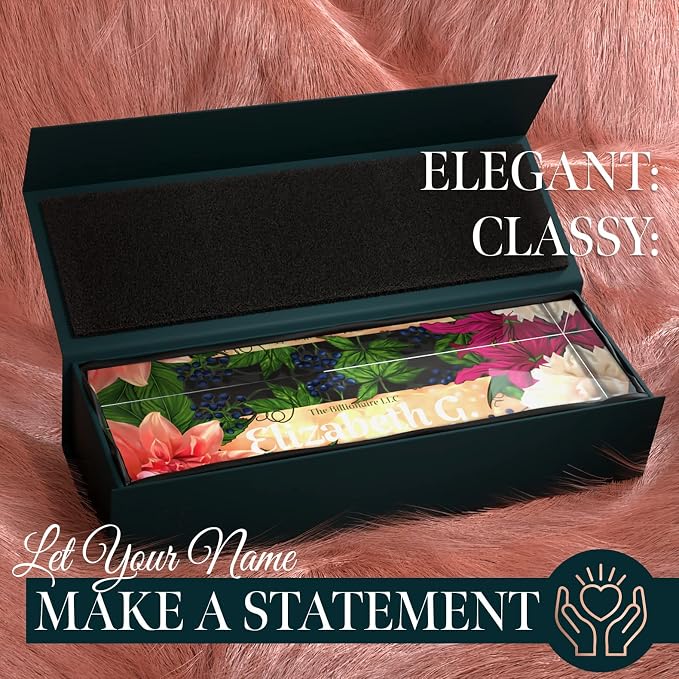 Desk Name Plate Personalized, Custom Name Plates 2½/x8 Inches, Thick - Image 2