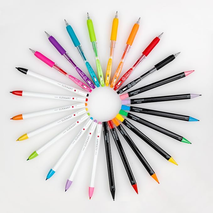 Zebra Pen Creative Essentials Clicking Set 24-Pack, Includes 8 CLiCKART Markers - Image 7