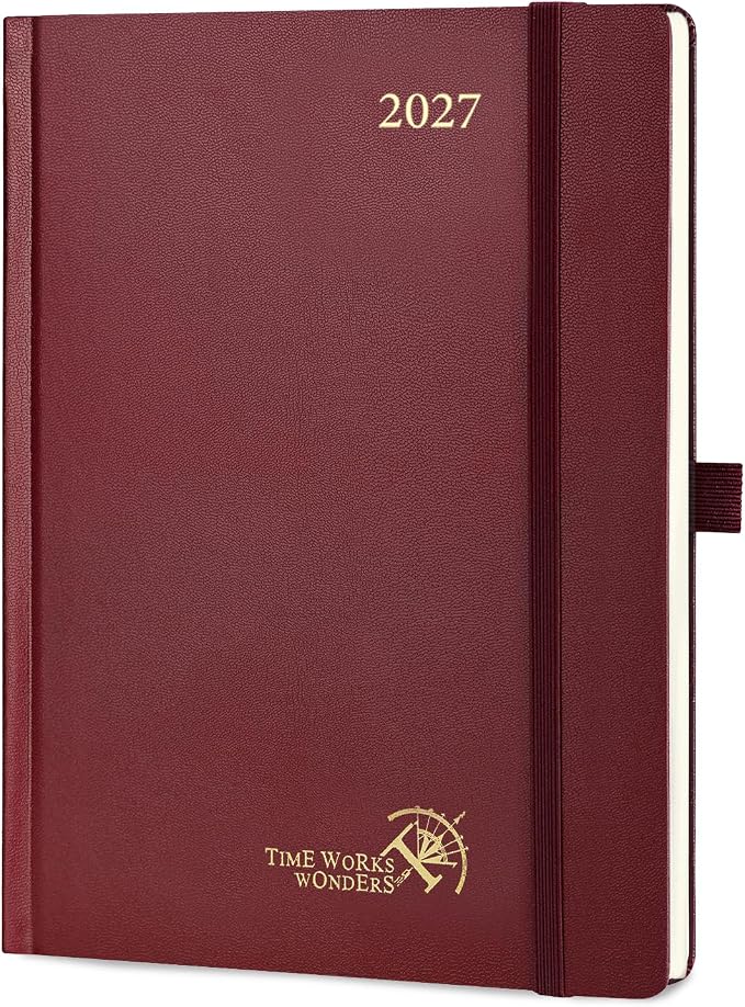 POPRUN 2027 Planner Weekly and Monthly, 6.5" x 8.75" Calendar, Jan 2027- Dec by POPRUN