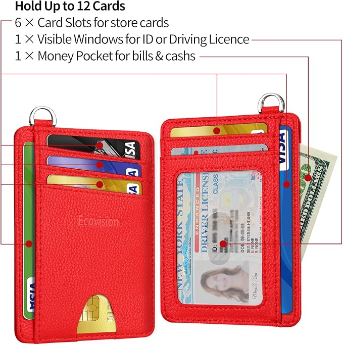 Slim Minimalist Front Pocket Wallet, RFID Blocking Credit Card Holder Wallet - Image 4