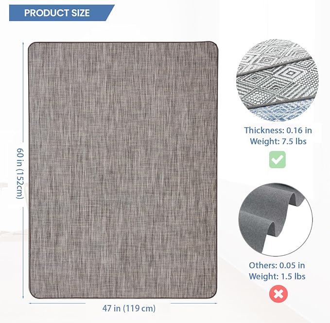Chair Mat for Hardwood & Tile Floor, Anti Slip, Floor Protector for Home Office - Image 2