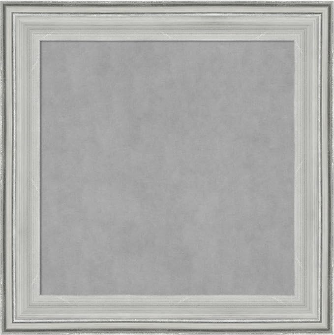 Amanti Art Silver Framed Magnetic Board 15x15 X-Small Vision Board by AmantiArt