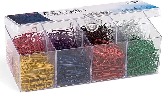 Officemate 97228 Plastic Coated Paper Clips, No. 2 Size - Image 5