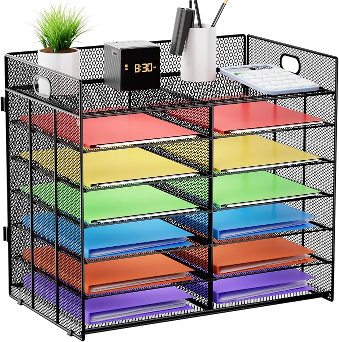 Marbrasse Desktop Literature Organizer, Mesh Paper Organizer, Desk Organizers by Marbrasse
