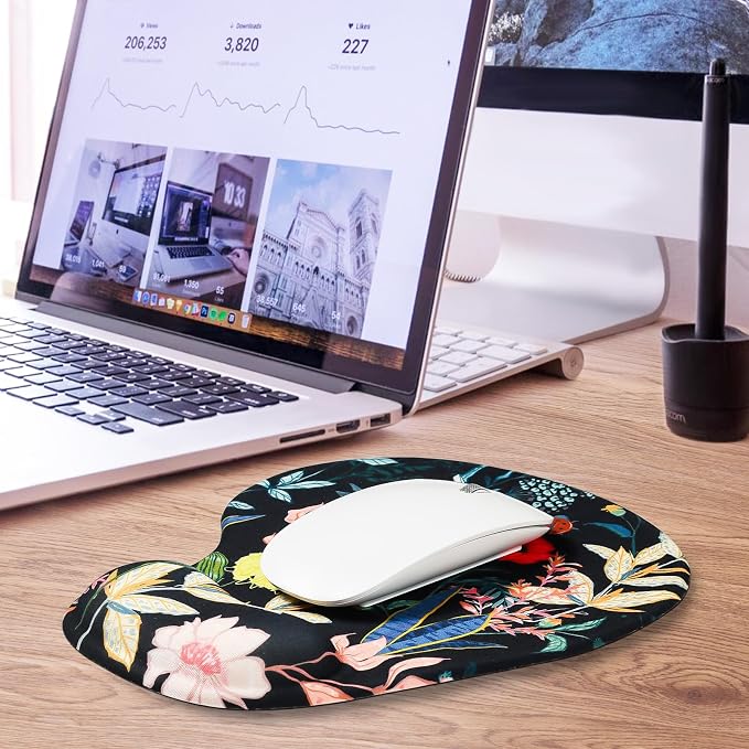 JIKIOU Mouse Pad, 2 Pack Ergonomic Mouse Pads - Image 7