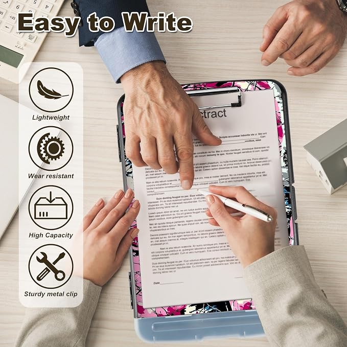 Clipboard with Storage, Nursing Clip Board 8.5 x 11 Storage Organization Box - Image 4