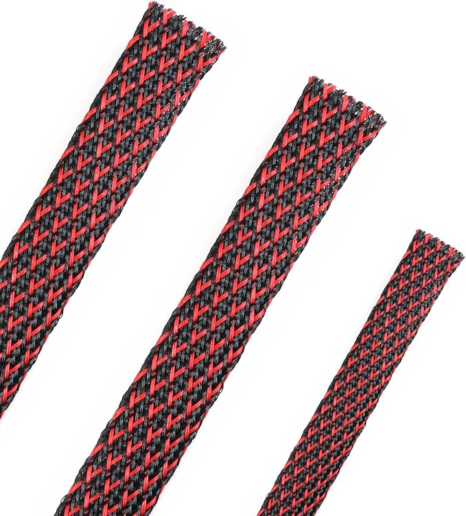 25ft PET Expandable Braided Cable Sleeve 1/2inch Pet Braided Cable Sleeve by PursuingaBetterLife
