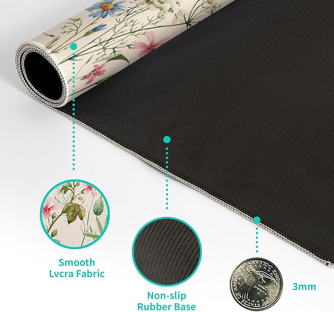 Flower Gaming Mouse Pad Large Mouse Pad - Image 8