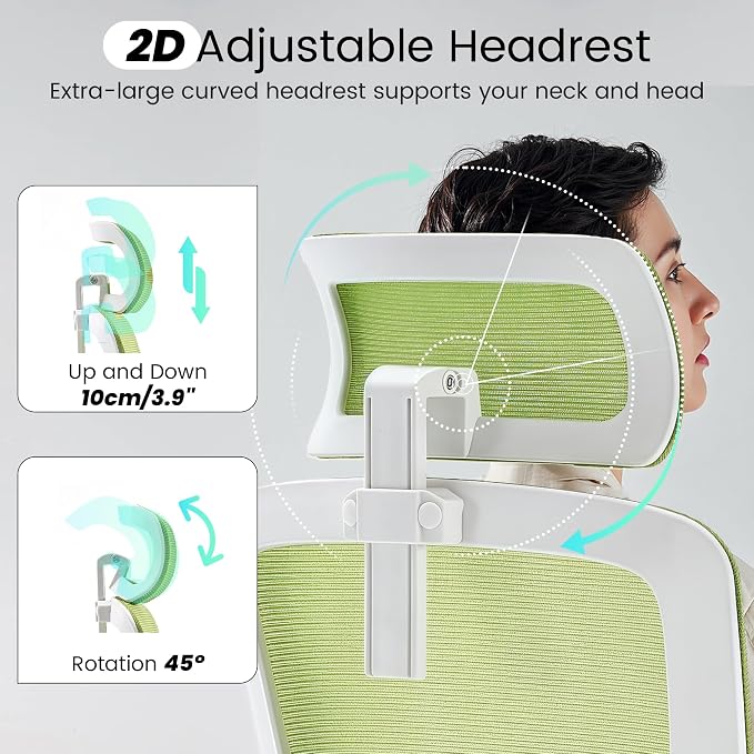 Fizzin Ergonomic Office Chair, 400 LBS Desk Chair - Image 4