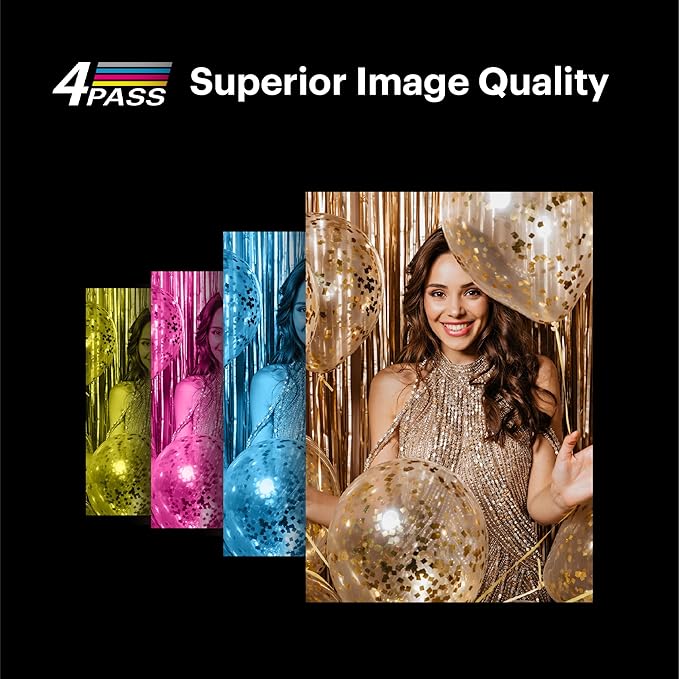 KODAK Dock Plus 4PASS Instant Photo Printer (4x6 inches) + 10 Sheets-DeskLoop Office