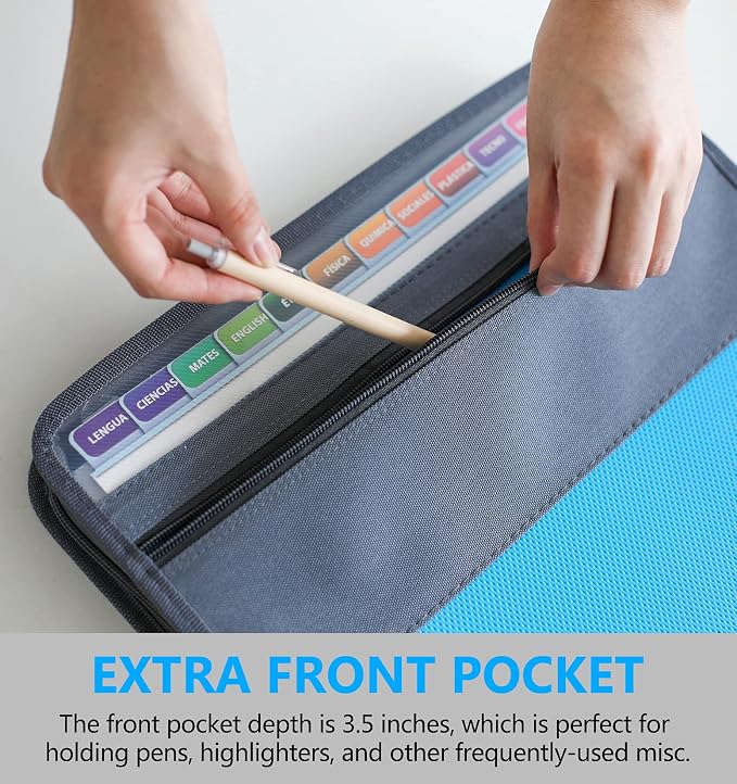 NAFY Expanding File Folder, 13 Pockets Document Organizer - Image 4