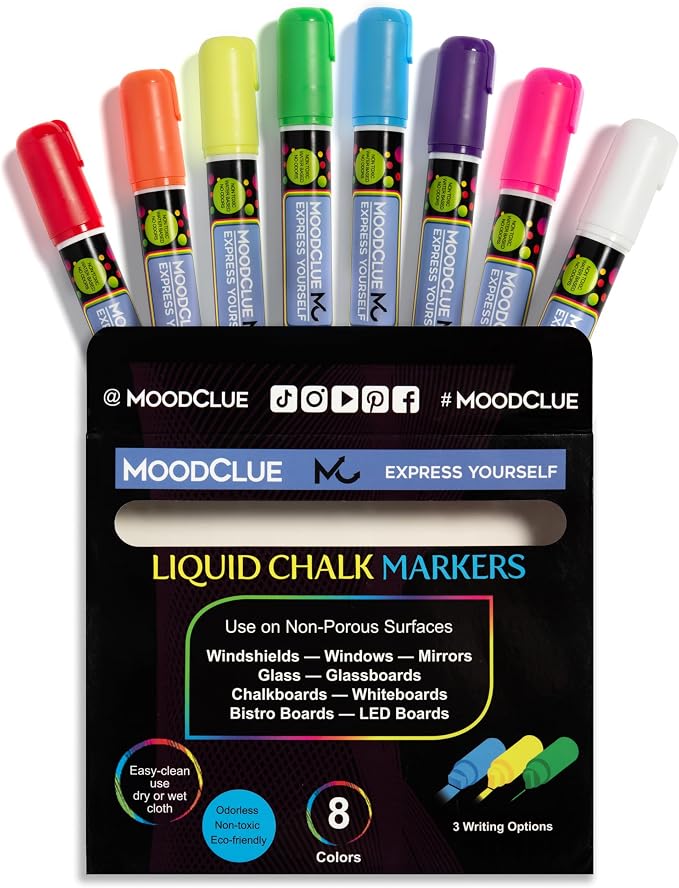 10mm JUMBO Tip Liquid Chalk Drawing Markers - Image 9