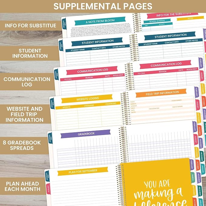 bloom daily planners Undated Academic Year Teacher Planner & Calendar - Image 6