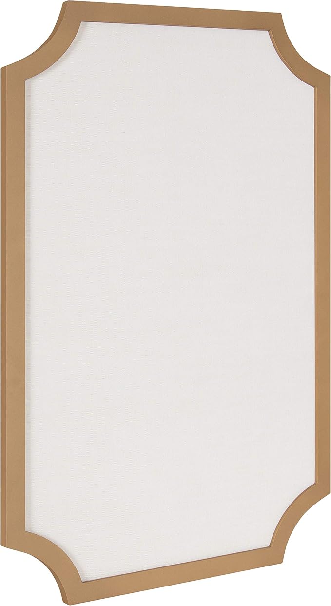 Kate and Laurel Holbrook Modern Scalloped Fabric Pinboard, 24 x 36, Decorative by KateandLaurel