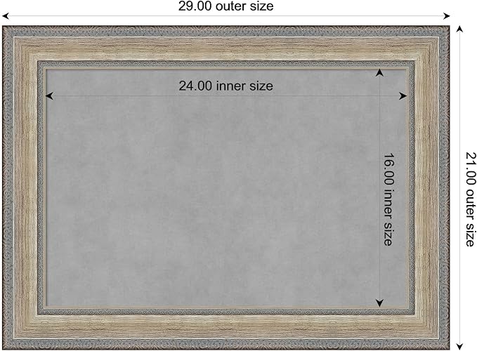 Amanti Art Silver Framed Magnetic Board 21x29 Medium Vision Board - Image 4