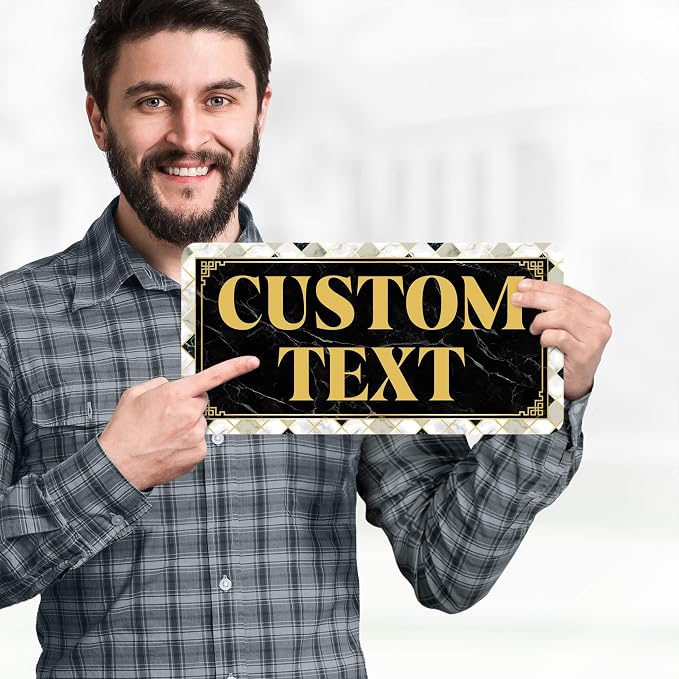 Custom Sign, Custom Street Sign, 11 Font Colors, 13 Font Styles, 4 Hole Options - Image 2