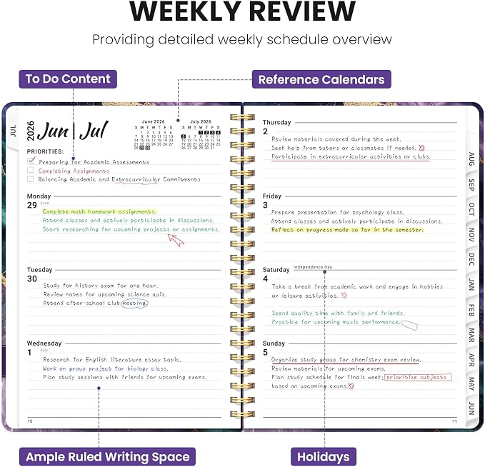 Planner 2026-2027, Monthly and Weekly Academic Planner July 2026 - Image 3