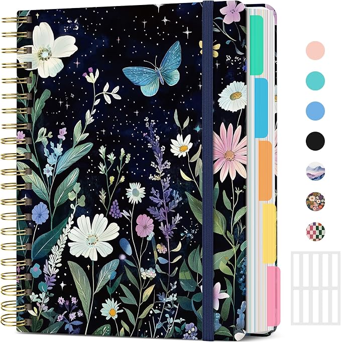 Hardcover Spiral Journal Notebooks by Taja