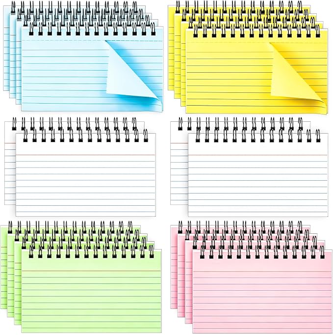 Colorful 1000 PCS Spiral Index Cards 3x5 Inch Flash Cards - Image 5
