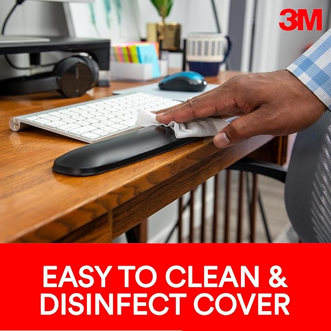 3M™ Compact Gel Wrist Rest for Keyboards, Soothing Gel Comfort, Product - Image 4