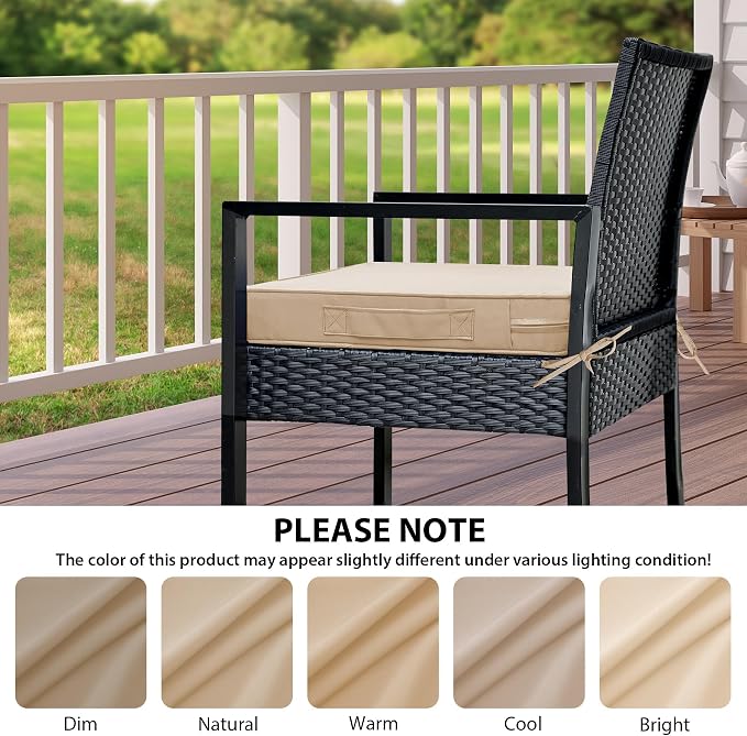 IPYNBAP Outdoor Chair Cushions Set of 4 -Waterproof Outdoor Seat Cushions - Image 7