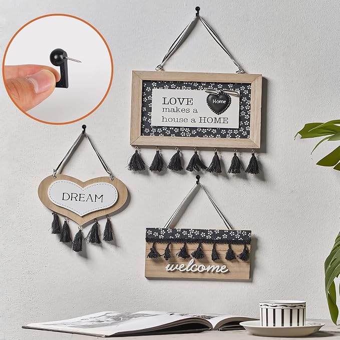 Push Pin Hooks - 50 Pieces Cork Board Hooks, Push Pins - Image 7