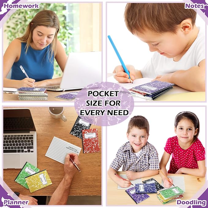 Eersida Mini Composition Notebook Composition Books Small Marble Note Books - Image 7