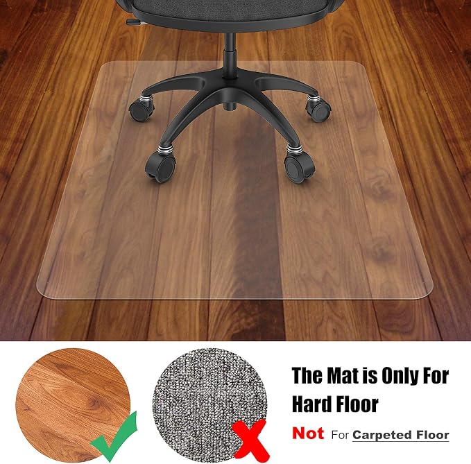 Azadx Office Chair Mat for Hardwood Floor 36 X 48, Plastic Mat for Office Chair - Image 8