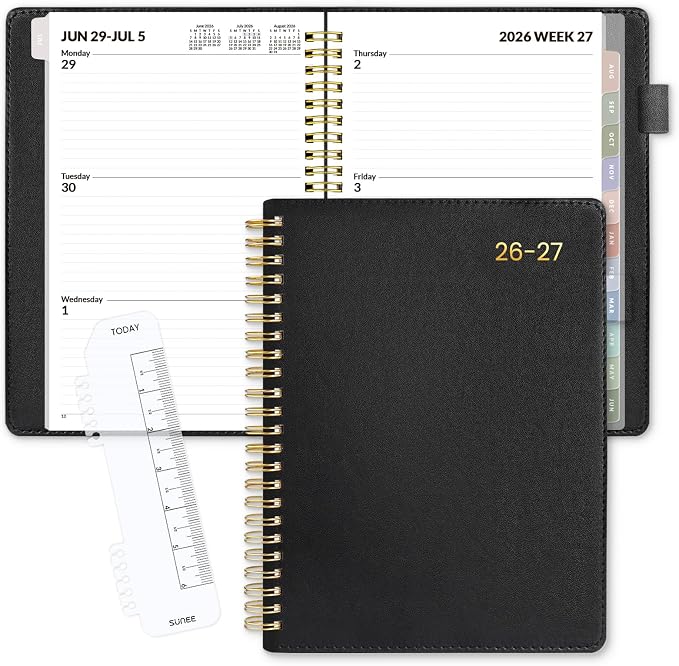 SUNEE 2026-2027 Weekly & Monthly Planner 6.4"x8.5" by SUNEE