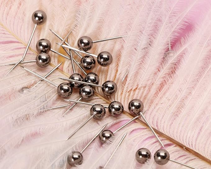 Tupalizy 1/8 Inch Small Round Ball Head Decorative Push Pins Map Thumb Tacks - Image 4