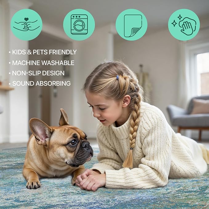GENIMO Washable Rugs 8x10 Area Rugs - Image 6