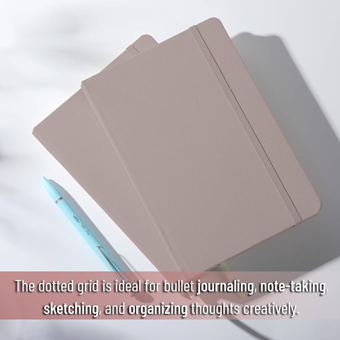 Mr. Pen- Dotted Journal Notebook, A5 Medium Size | 160 Pages, Fabric Hardcover - Image 8