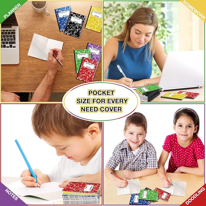 Eersida Mini Composition Notebook Composition Books Small Marble Note Books - Image 4