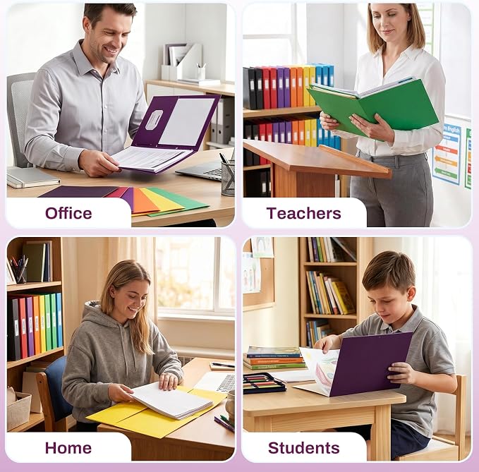 SUNEE Two Pocket Folders, 25 Pack File Folders - Image 5