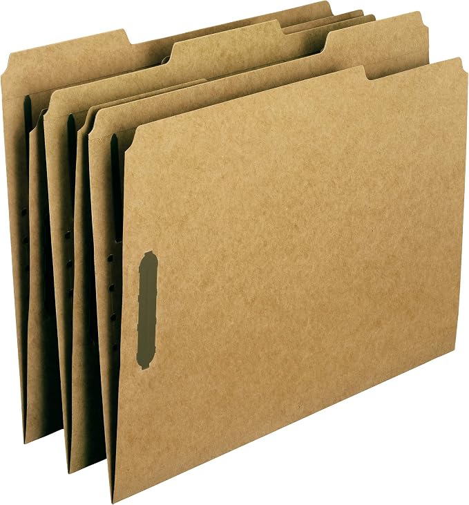 Smead Fastener File Folder, 2 Fasteners, Reinforced 1/3-Cut Tab, Letter Size - Image 3