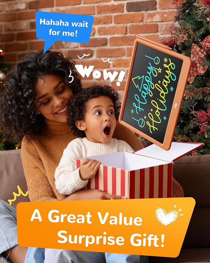 KOKODI LCD Writing Tablet, 12 Inch Colorful Toddler Doodle Board Drawing Tablet - Image 7