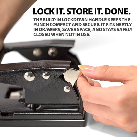Officemate 2-Hole Padded Punch, Medium Duty, 50-Sheet Capacity, Ergonomic - Image 6