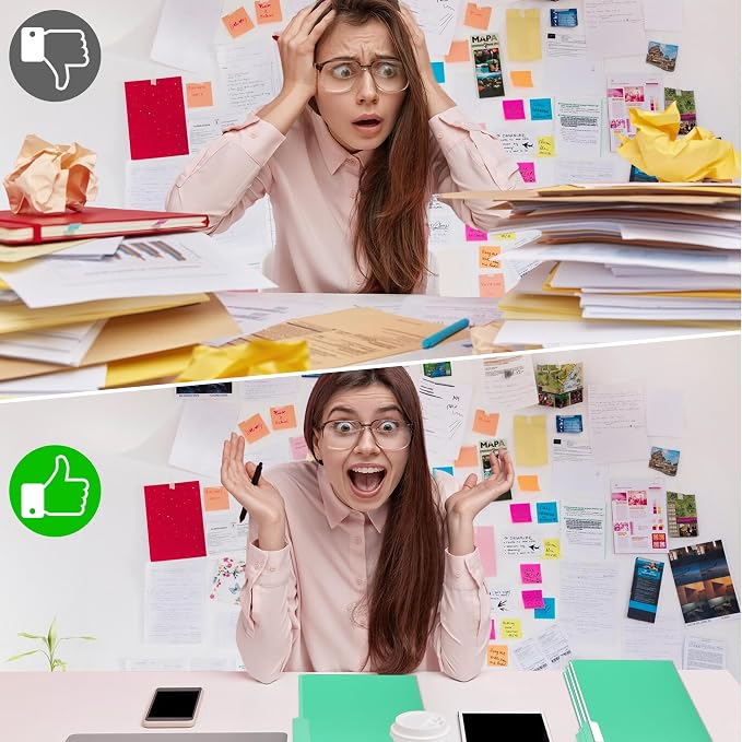 100 Packs Colored File Folders, Light Green File Folders, Two Tone Color File - Image 5
