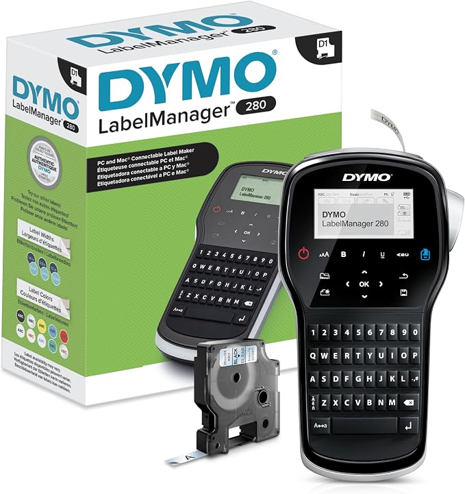 DYMO Label Maker LabelManager 280 Rechargeable Portable Label Maker Easy-to-Use by Unknown