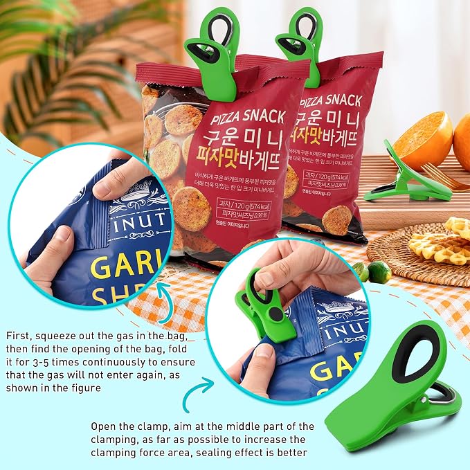 FINDMAG Chip Clips Bag Clips, 12 Pack Chip Bag Clip - Image 4