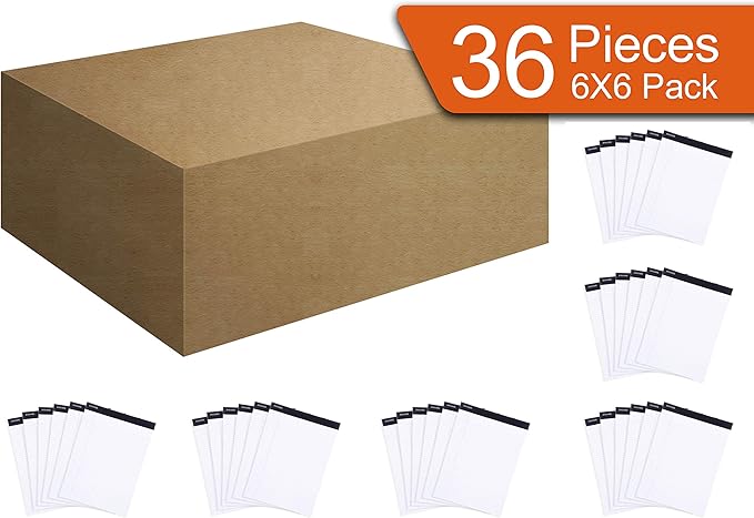 Mintra Office Legal Pads, ((xBasic, 8.5in x 11in, Narrow (White), 36pk (6-6pks))-DeskLoop Office