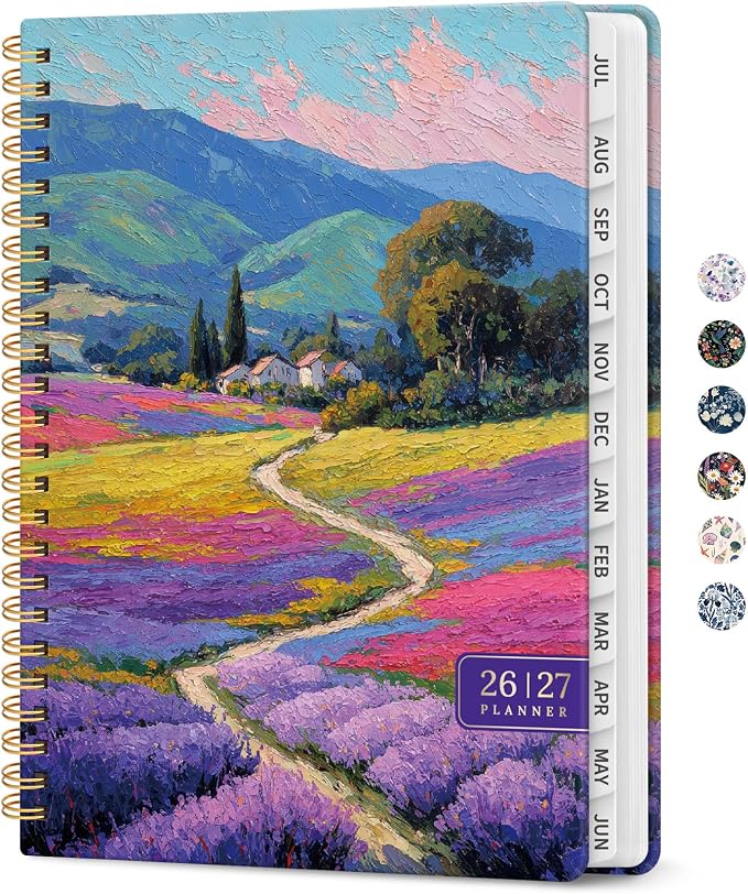 Planner 2026-2027, Academic Year Monthly and Weekly Calendar Planner, Jul 2026 by Taja
