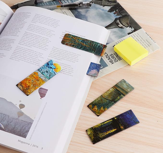Magnetic Bookmarks 14Pcs Book Mark 3.1’‘ Page Magnetic Markers - Image 6