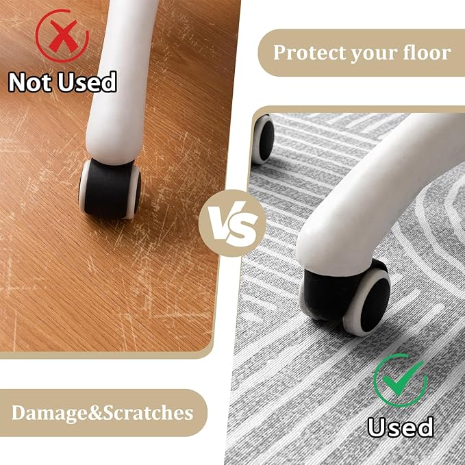 Office Chair Mat for Hardwood Floor, Machine Wash - Image 4
