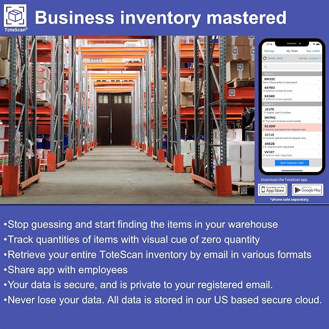 ToteScan Intelligent QR Labels for Organization/Moving/Storage Multi-Color - Image 5